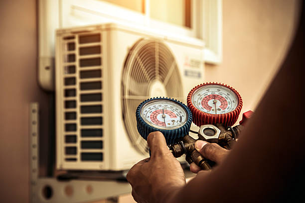 Professional Hvac technician working in Conception Junction, MO